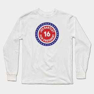 Re-Elect Jed Bartlet (Ring of Stars) Long Sleeve T-Shirt